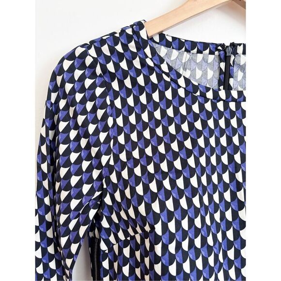 J crew geometric print shift dress size 0 - Picture 6 of 10